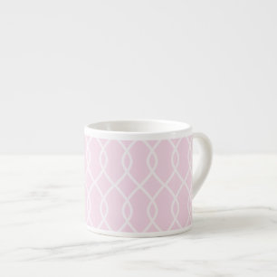 Taza De Espresso Elegante Rubor Pink Wave Pattern Espresso Mug
