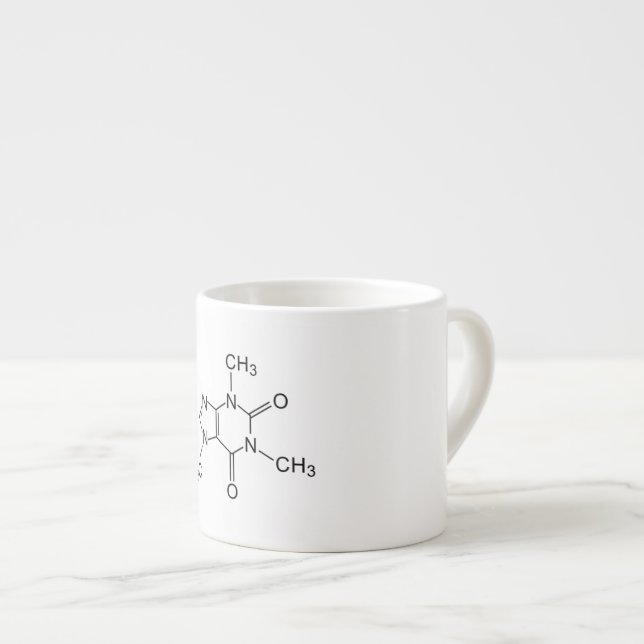 Taza De Espresso elemento de la química del café de la fórmula (Derecha)