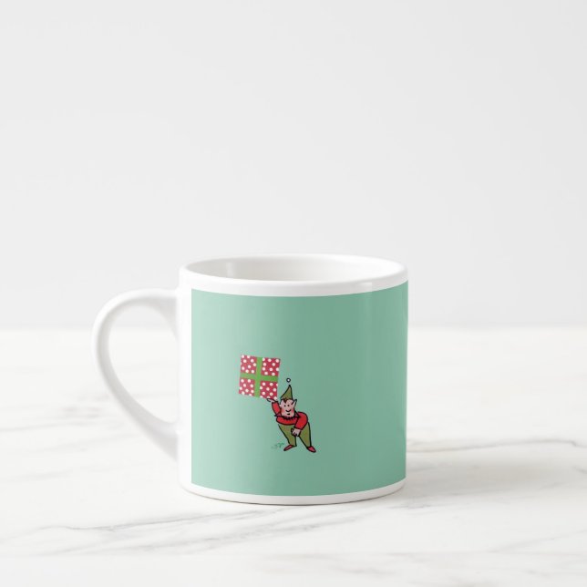 Taza De Espresso Elf con polka Dot Gift espresso mug (Izquierda)