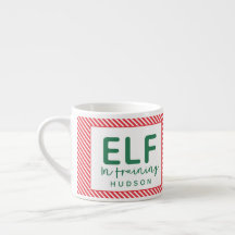 Elf entrenando Navidades rojos, verdes y blancos