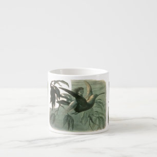 Taza De Espresso Elf Fairies Elves Moon Night Scene Bird Flying