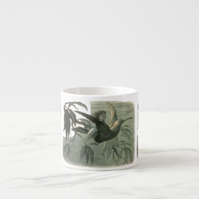 Taza De Espresso Elf Fairies Elves Moon Night Scene Bird Flying (Frente)