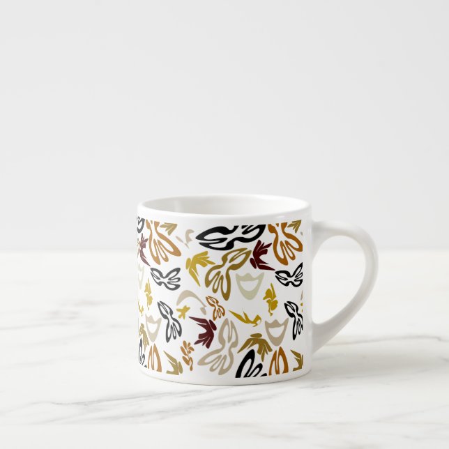 Taza De Espresso Elves, Butterflies and Masks 1 (Derecha)