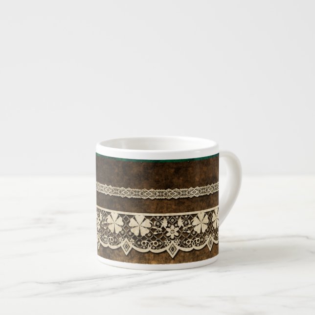 Taza De Espresso Encaje vintage (Derecha)