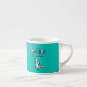 Taza De Espresso Encantadora profesora cebra