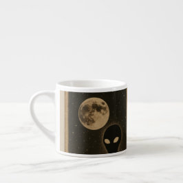 Taza De Espresso Encuentro de mugs especiales Retro Alien
