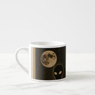 Taza De Espresso Encuentro de mugs especiales Retro Alien