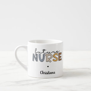 Taza De Espresso Enfermero futuro   Regalo escolar de Enfermería