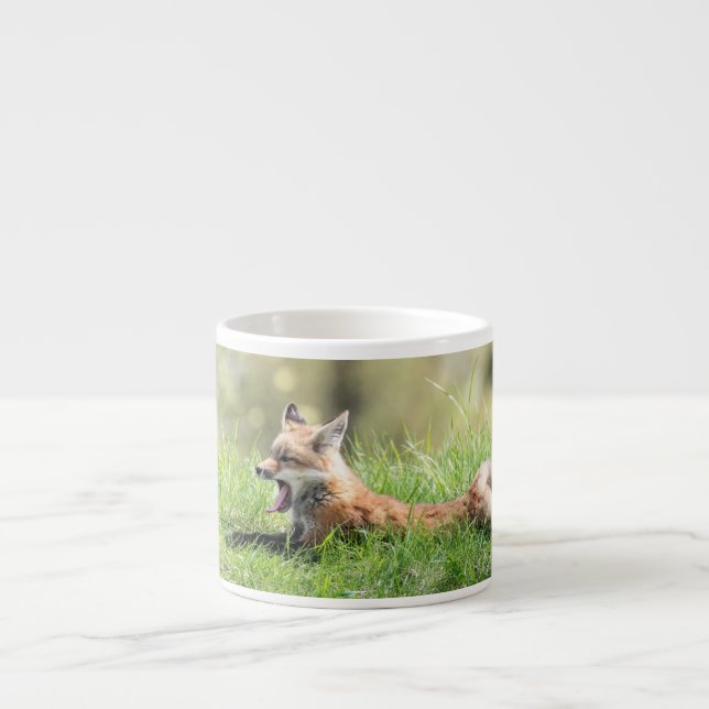 Taza De Espresso Equipo del Fox rojo (Frente)