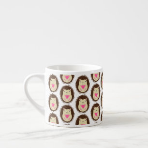 Taza De Espresso Erizo Bebé Niña Rosa Bonito