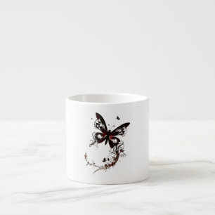 Taza De Espresso Esbozo de mariposa Especialidad Espresso Mug