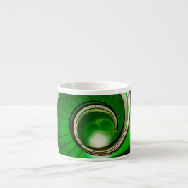 Taza De Espresso Escalera circular verde