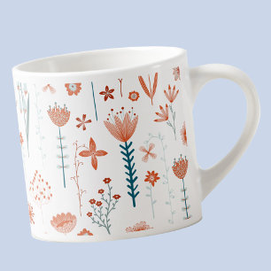Taza De Espresso Escandinavia floral