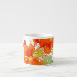 Taza De Espresso Escarlet Nasturtiums Espresso Mug