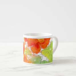 Taza De Espresso Escarlet Nasturtiums Espresso Mug