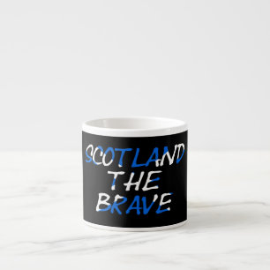 Taza De Espresso Escocia: Los valientes en la bandera escocesa