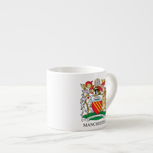 Taza De Espresso Escudo de armas de Manchester (Derecha)