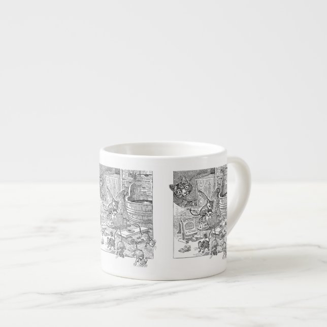 Taza De Espresso Escuela de ratón (Derecha)
