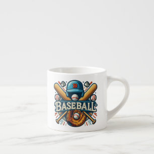 Taza De Espresso Esencias clásicas de béisbol / Elegante leyenda re