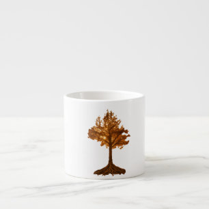 Taza De Espresso Especialidad Espresso Mug - Diseño de árbol de vid