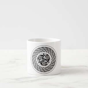Taza De Espresso Espiral celta