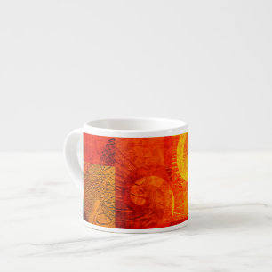 Taza De Espresso Espirales antiguas de fondo