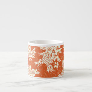 Taza De Espresso Espíritu Aloha: Armonía Hibiscus-Pineapple.