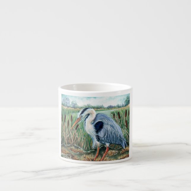 Taza De Espresso Espíritu de garza (Frente)