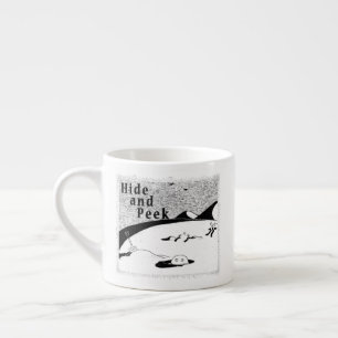 Taza De Espresso Espres Ocultar y agujeros de apertura (fondo trans