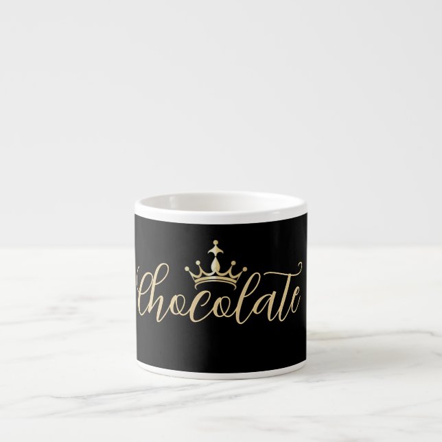 Taza De Espresso Espresso/chocolate de oro/taza de especialidad (Frente)