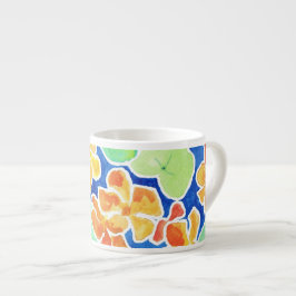 Taza De Espresso Espresso de bonito y Nasturtios Amarillos