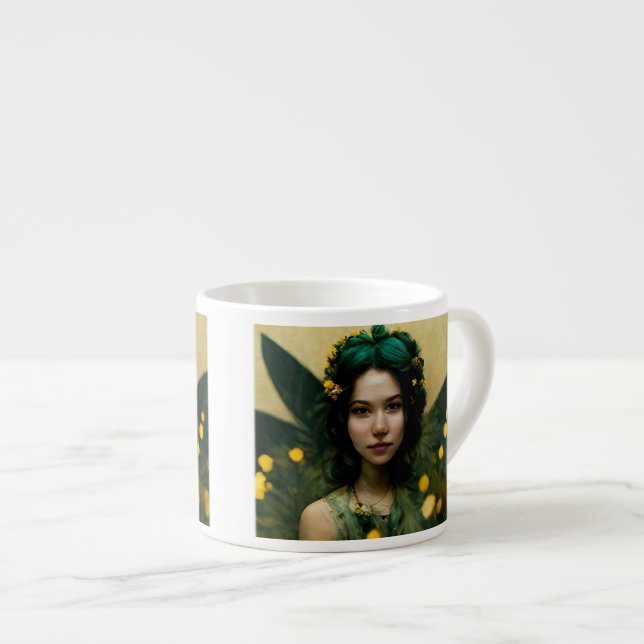 Taza De Espresso Espresso de hadas verdes (Derecha)