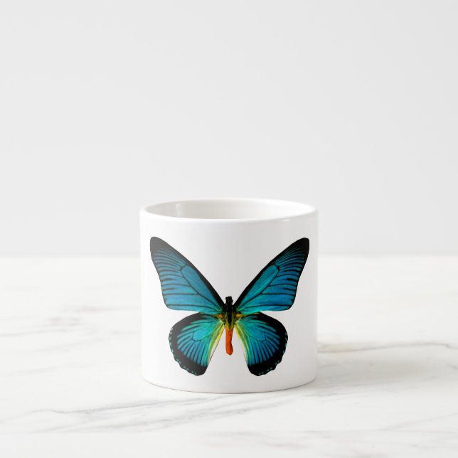 Taza De Espresso Espresso de mariposa azul (Frente)