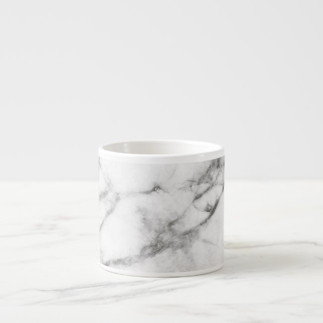 Taza De Espresso Espresso de mármol gris (Frente)