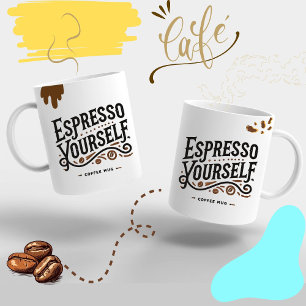 Taza De Espresso Espresso El Regalo Moderno De Amante Del Café ☕