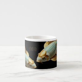 Taza De Espresso Espresso/Koi de porcelana/Mug de especialidad
