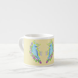 Taza De Espresso Espresso Mug/Aves Azules