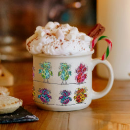 Taza De Espresso Espresso Mug (Aves caprichosas 01)