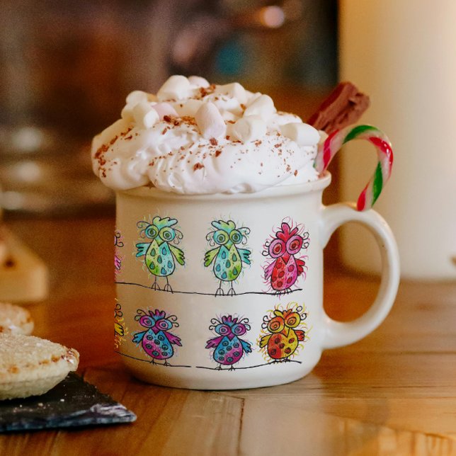 Taza De Espresso Espresso Mug (Aves caprichosas 01) (Subido por el creador)