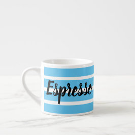 Taza De Espresso Espresso Mug - Blue Hoops