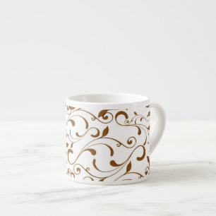 Taza De Espresso Espresso Mug-Brown Swirls