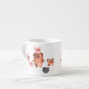Taza De Espresso Espresso Mug de la familia de los cerdos Personali