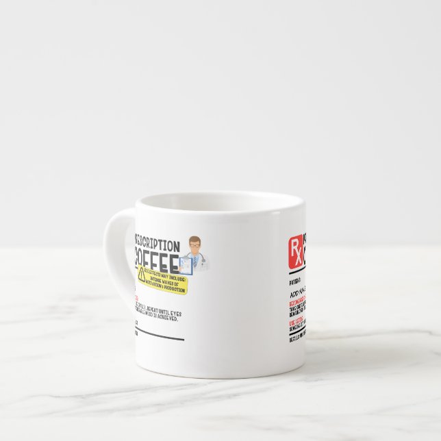 Taza De Espresso Espresso Mug de la Receta Graciosa (Izquierda)