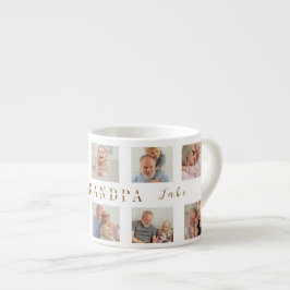 Taza De Espresso Espresso Mug del abuelo personalizado | Fotos pers