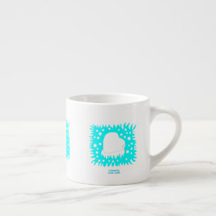Taza De Espresso Espresso Mug del corazón de la nieve del invierno