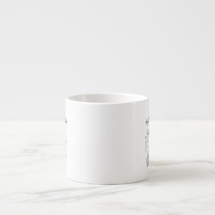 Taza De Espresso Espresso mug (gatos dibujados a mano)