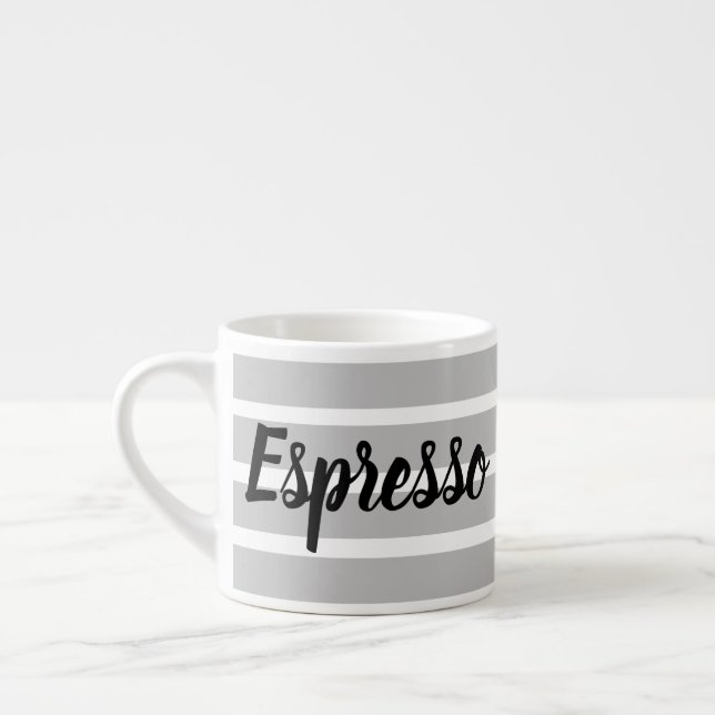 Taza De Espresso Espresso Mug - Gris Hoops (Izquierda)