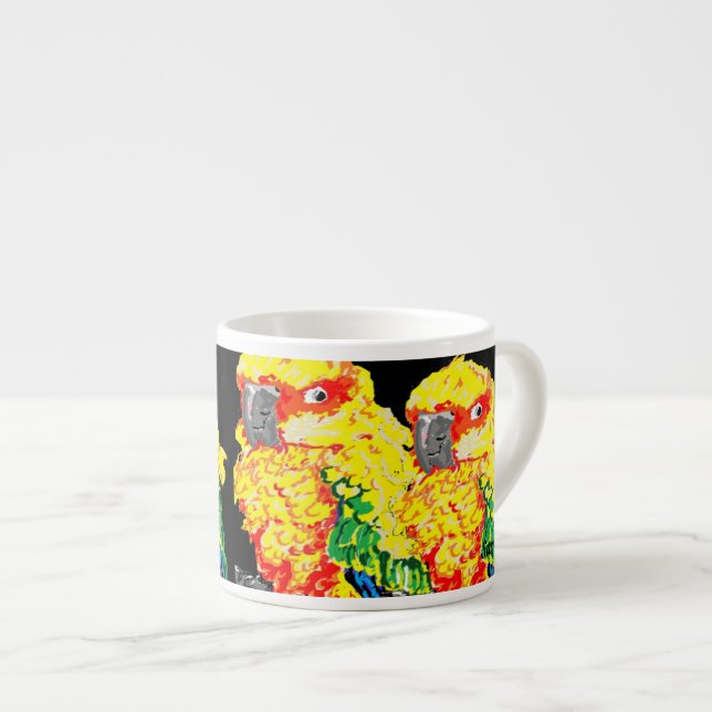 Taza De Espresso Espresso Mug Parrots (Derecha)