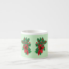 Taza De Espresso Espresso Mug : Poinsettia