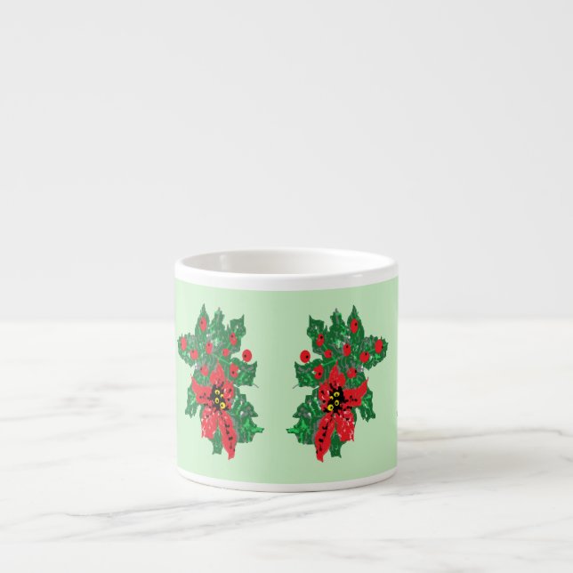 Taza De Espresso Espresso Mug : Poinsettia (Frente)